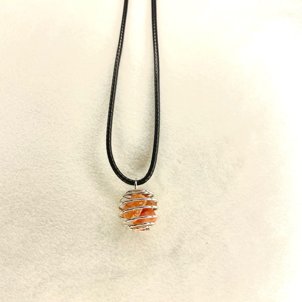 Handmade crystal necklace